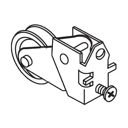Brixwell 9-233 Patio Door Roller Assembly 1-1/2 Steel Wheel pdr 32
