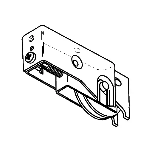 Brixwell 9-260m Patio Door Roller Assembly 1-1/2 Steel Wheel