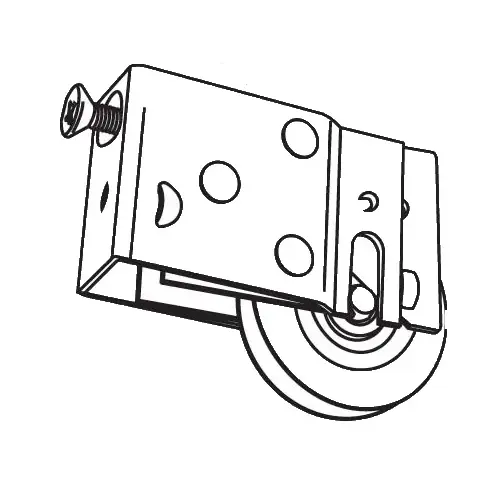 Brixwell 9-327s Patio Door Roller Assembly 1-1/2 Steel Wheel pdr 13 S