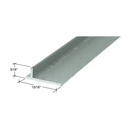 Brixwell PLD1665-CCP36-XCP5 Aluminum Sliding Screen Door Rail  36" Stock Length - pack of 5