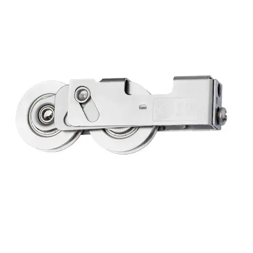 CRL A1D1858 Premium 1-1/4" Tandem Steel Sliding Glass Door Rollers with 11/16" Wide Housing for Keller Doors