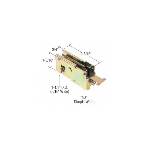 CRL D1523 1-1/8" Steel Sliding Glass Door Roller