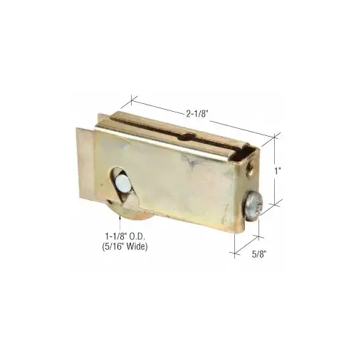 CRL D1596 1-1/8" Steel Sliding Glass Door Roller for Capital Manufacturing Doors