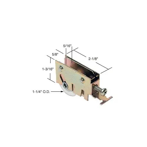 CRL D1720 1-1/4" Nylon Sliding Glass Door Roller with 5/8" Wide Housing for International Doors