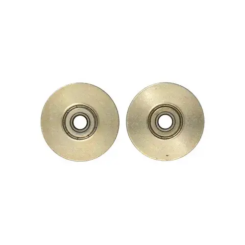 CRL D1797 1-1/2" Diameter Steel Door Rollers - pack of 2