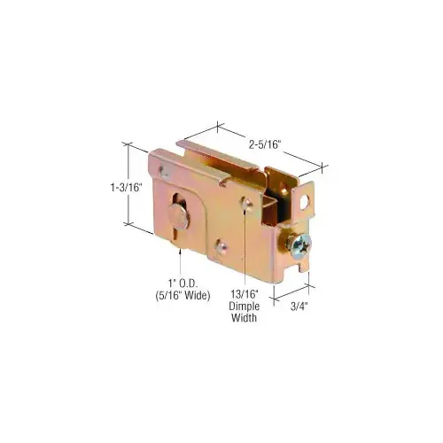 CRL D1840 1" Steel Ball Bearing Sliding Glass Door Roller with 3/4" Wide Housing- Guaranteed Products