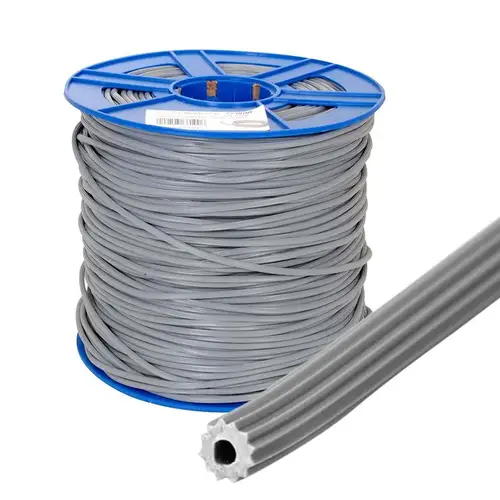 CRL SS250B .250" Gray Serrated Screen Retainer Spline Bulk 15 Pound Roll