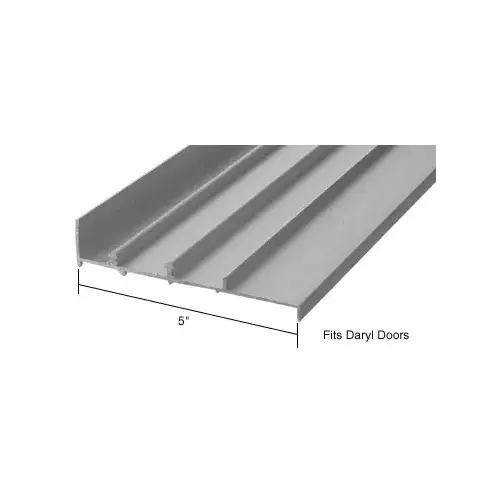 CRL TH602A Aluminum OEM Replacement Patio Door Threshold for Daryl Doors - 5" Wide x 6' Long