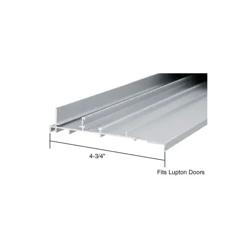 CRL TH607A Aluminum OEM Replacement Patio Door Threshold for Lupton Doors; 4-3/4" Wide x 6' Long