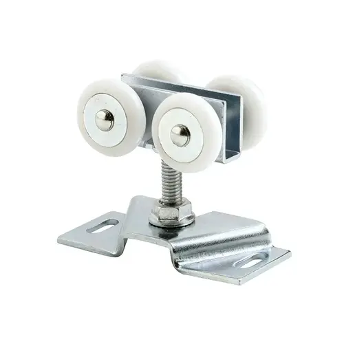 FHC N7449 Door Roller Assembly - 7/8" - Convex - Plastic Tires - Steel Bracket And Ball Bearings - pack of 2