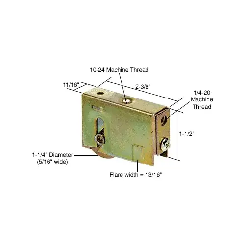Prime-Line D1542 1-1/4" Steel Sliding Glass Door Roller
