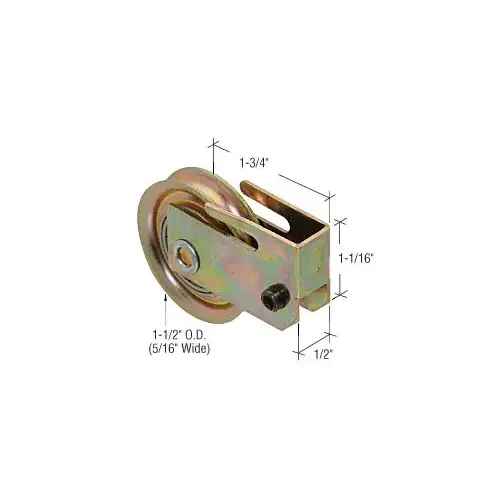 Prime-Line D1585 1-1/2" Steel Sliding Glass Door Roller with 1/2" Wide Housing for Ador/HiLite Doors