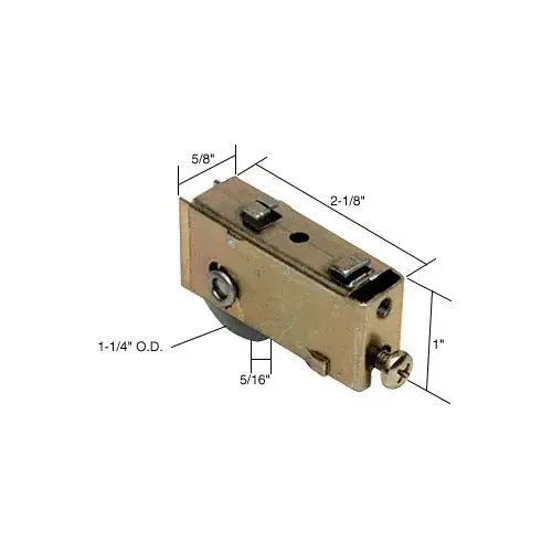 Prime-Line D1785 1-1/4" Steel Sliding Glass Door Roller with 5/8" Wide Housing for Smith Carry Doors