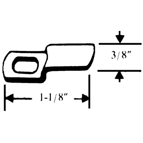Brixwell 90-50-XCP25 3/8in Offset Zee Clip - pack of 25