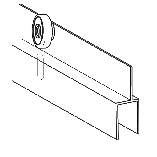 Brixwell 90M-638bz 36in Top Hung Adapter Bronze for 997-999 995M-999998M-999 5/8in Panel Width