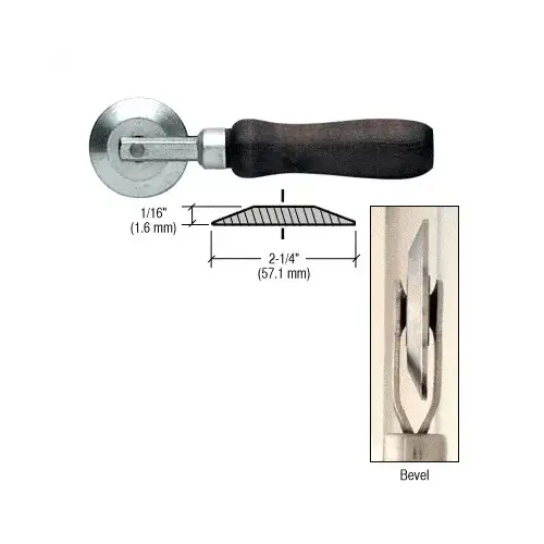 CRL 27S2 2 1/4" Steel Bevel Roller