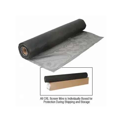 CRL MWC36 Charcoal 36" Micro-Weave Insect Screen Mesh - 100 Foot Roll