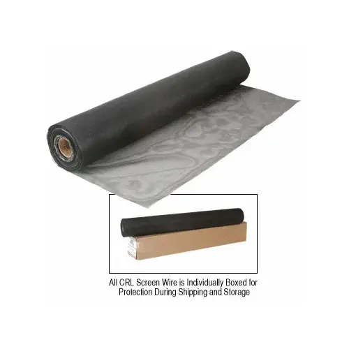 CRL MWC48 Charcoal 48" Micro-Weave Insect Screen Mesh - 100 Foot Roll