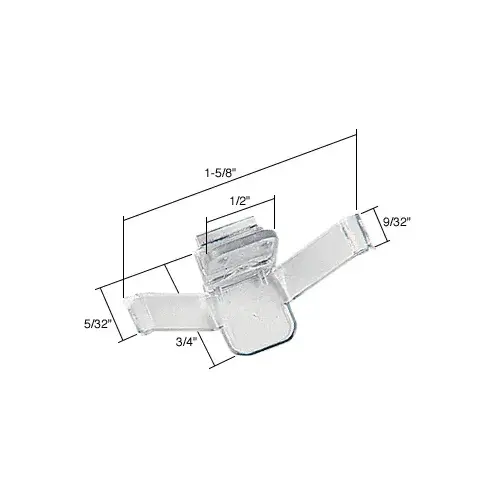 CRL V529 Window Screen Retainer Clip #529 Clear