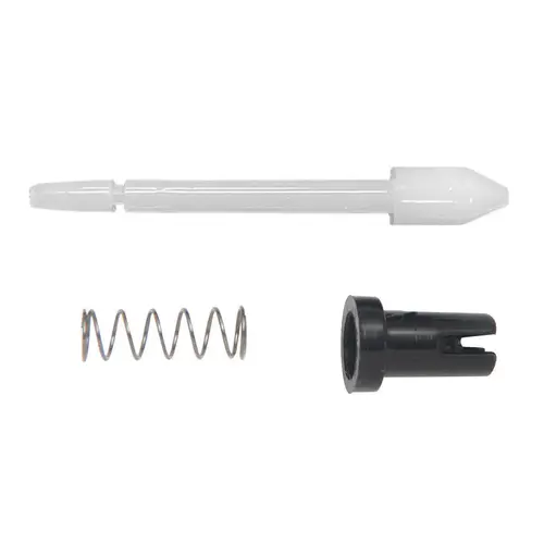 CRL WSC615BW-XCP100 Nylon White Plunger & Black Cap Latches for 3/4" x 3/8" or 7/16" Frame - Bulk - pack of 100