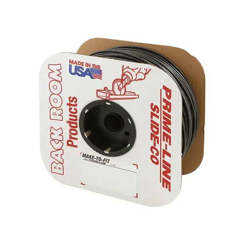 FHC P8135 0.270" x 500 Ft. Roll Black Foam Screen Spline