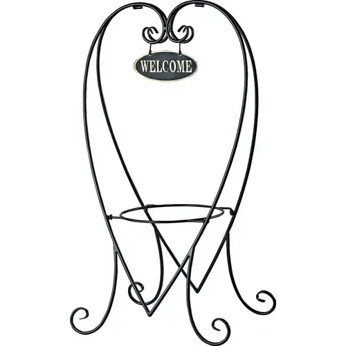 Landscapers Select JY-41-XCP6 Hanging Planter, 31.3 in OAW, 8 in OAD, 16.3 in OAH, Steel, Black, Powder-Coated - pack of 6
