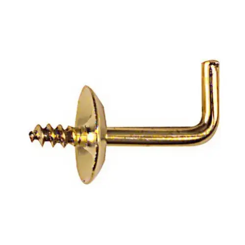 National Hardware N119974 V2025 3/4" Shoulder Hook Solid Brass Finish