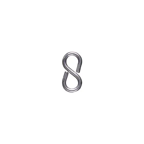 National Hardware N121-277 S-Hook, 15 lb Working Load, 0.146 in Dia Wire, Steel, Zinc - pack of 3