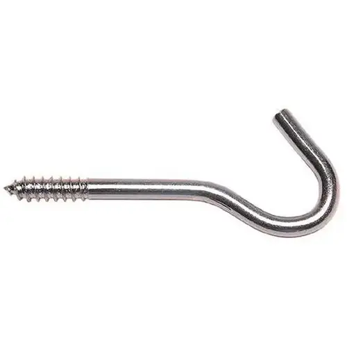 National Hardware N220-889 2156BC Series Screw Hook, 3/8 in Opening, 4-7/8 in L, Steel, Zinc