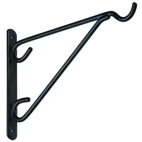 National Hardware N274530-XCP3 V2652 8" Plant Bracket Black vinyl coated Finish - pack of 3