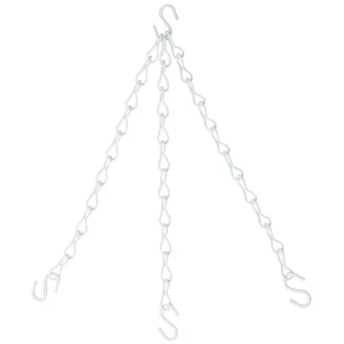 National Hardware N275040-XCP5 V2663 18" Flower Plant Chain White Finish - pack of 5