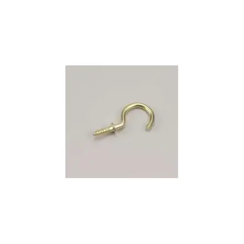 Onward 247BR Cup Hook, 12 mm Opening, 33 mm L, Metal, Brass