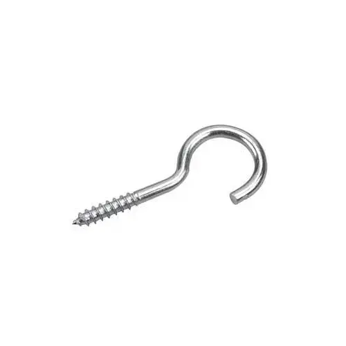 Onward 2710XR Screw Hook with Lag Thread, 22 mm Opening, 2-3/4 in L, Steel, Zinc