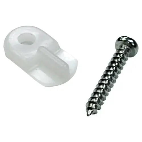 PHIFER INC 3046981-XCP10 Screen/Storm Door Clip Turn Button Clear Plastic Clear - pack of 10