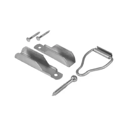 Prime-Line PL 8101-XCP6 Top Hanger and Bottom Latch, Aluminum, Mill, For: 3/8 in Screen Frame - pack of 6