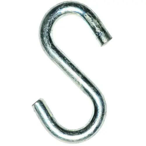 ProSource LR373-XCP20 S-Hook, 100 lb Working Load, 0.229 in Dia Wire, Steel, Zinc - pack of 20