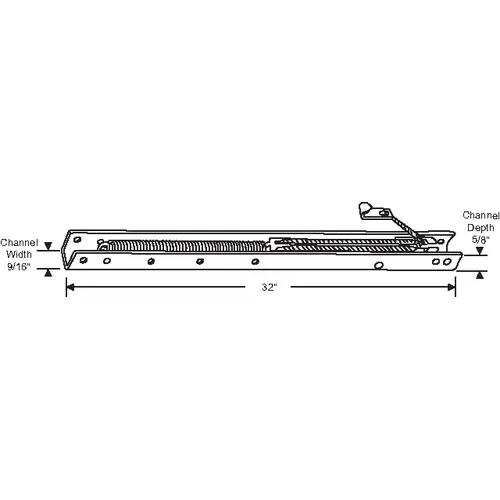 Brixwell 60-313-XCP12 32in Window Channel Balance 16 To 23 Lbs Sash Weight hwB-B-5/8B-3130 9/16in Channel Width - pack of 12