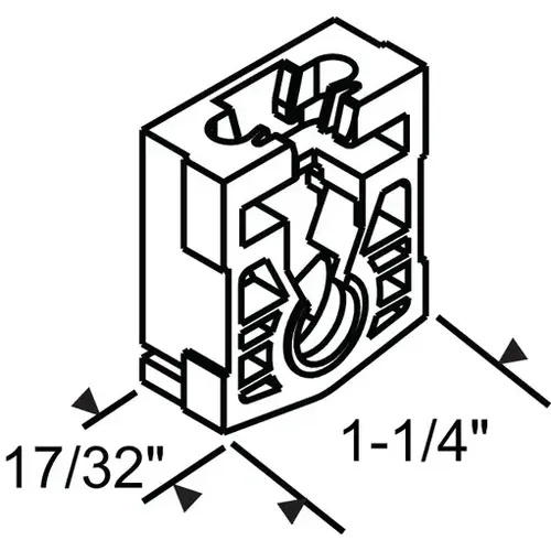 Brixwell 62-50014 Omega Lock Pivot Shoe used With 62-50013 inverted Link
