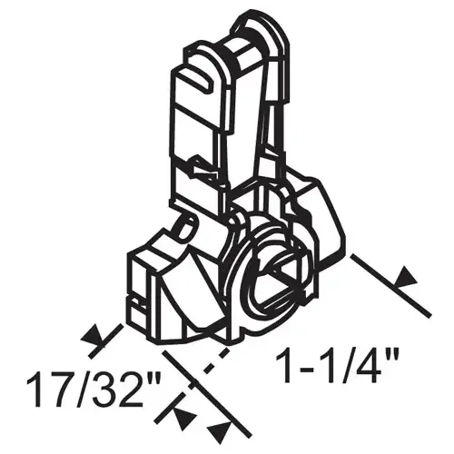 Brixwell 62-50034 Drop In T-Lock 1.375 Extension metal Spring closed Cam