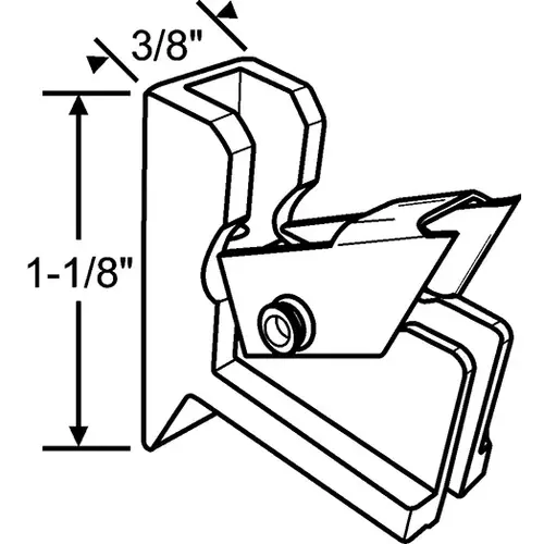 Brixwell 62-502 Locking Terminal White plastic With Metal Lock