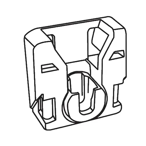 Brixwell 62-595 Pivot Lock Shoe slate Blue Puck short Locking Terminal