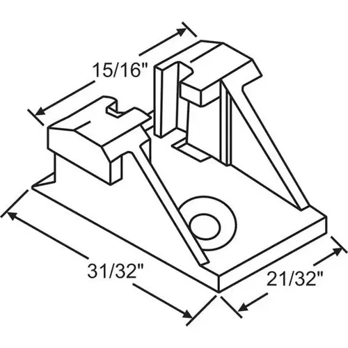 Brixwell 72-605a-XCP5 SASH CLIP SET (LH/RH) HWP410 - pack of 5