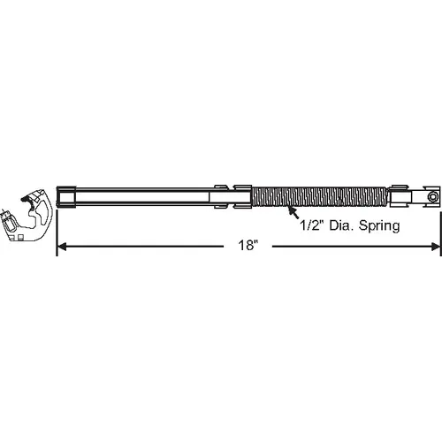 Brixwell 901-1800-18 18in Arrow Balance with 62-543 White Shoe Attd