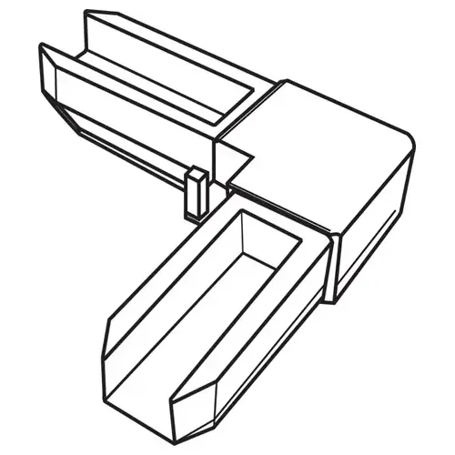 Brixwell 90M-437 Corner Key Plastic White