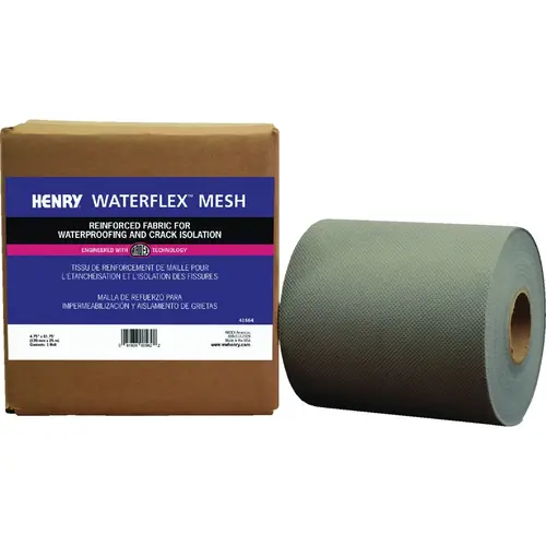 HENRY 41664 Henry WATERFLEX 4.75 In. x 81.75 Ft. Waterproofing and Crack Isolation Mesh Roll