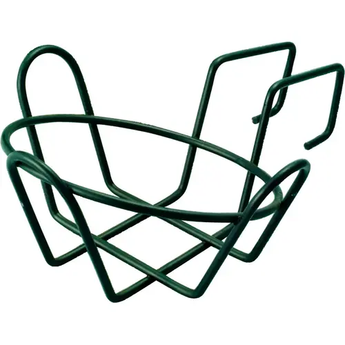 Landscapers Select GB-4326 Round Planter Holder with Hanger, Steel, Black, Powder coated