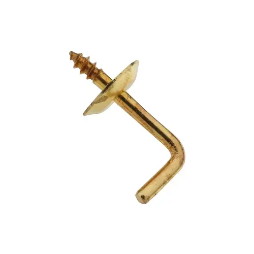 National Hardware N119925 V2025 1/2" Shoulder Hook Solid Brass Finish