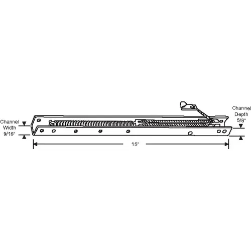 Brixwell 60-141 15in Window Channel Balance 4 To 6 Lbs Sash Weight hwB-B-5/8B-1410 9/16in Channel Width
