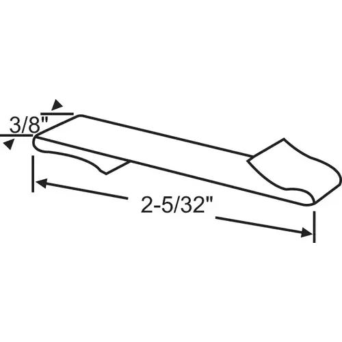 Brixwell 62-518hd Balance Clip 2-5/32in Length heavy Duty "s" Clip 3/8in Wide
