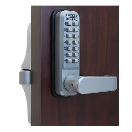 Lockey 285P-SN Mechanical Keyless Panic Trim with Lever Satin Nickel Finish